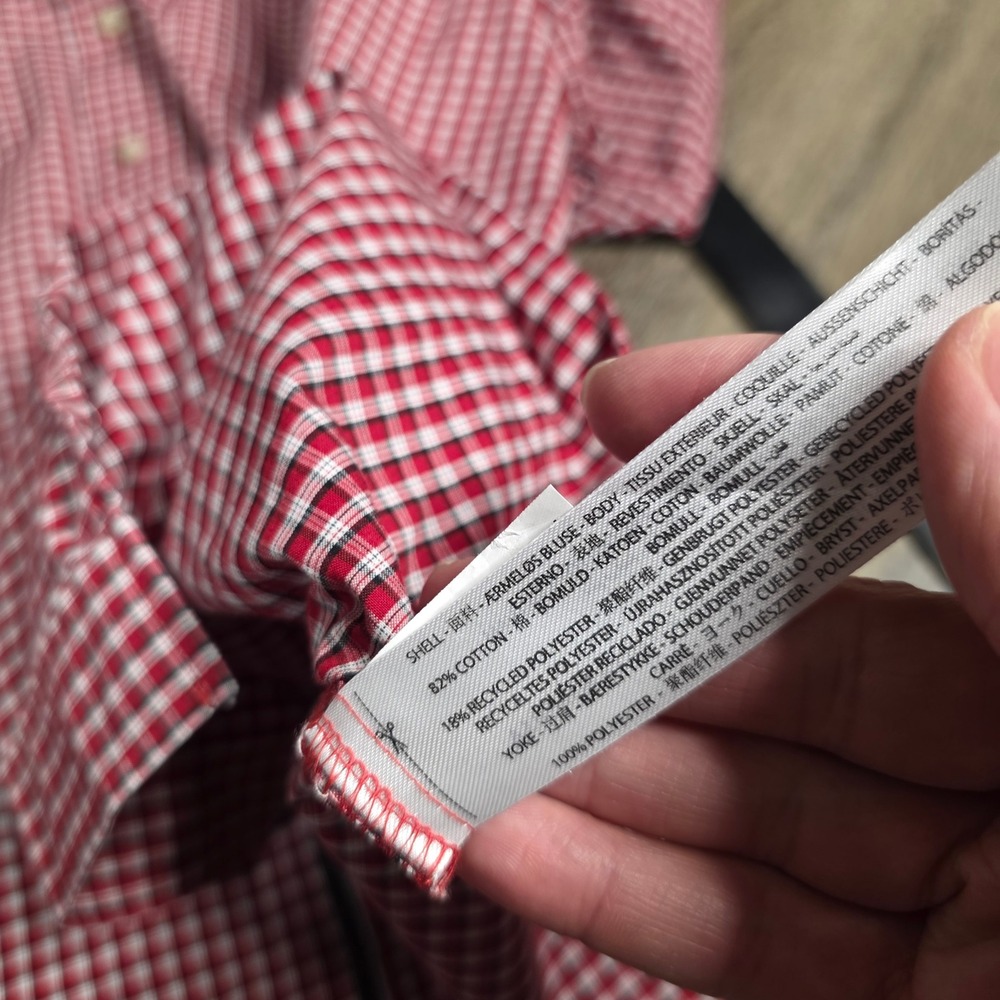 Ariat Mens XXL Porter LS Shirt Red White Gingham Pro Series Button Down 10047166 - Picture 6 of 9